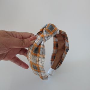 Autumn fall top knot headband